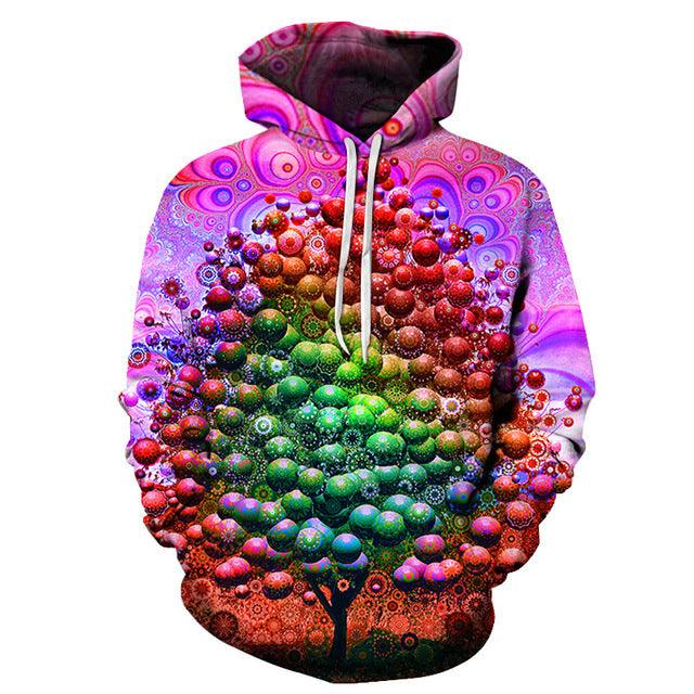 Candy Tree 3D Sweatshirt, Hoodie, Pullover-My 3D Hoodie