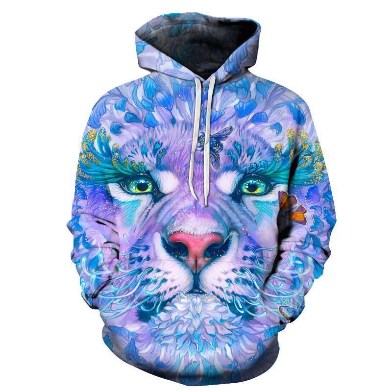 Flower Tiger 3D Sweatshirt Hoodie Pullover-My 3D Hoodie