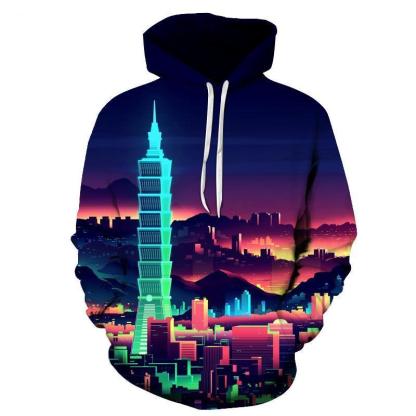 Taipei 101 3D Sweatshirt Hoodie Pullover-My 3D Hoodie
