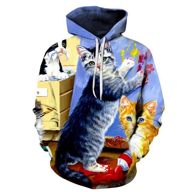 House Cats 3D Sweatshirt Hoodie Pullover-My 3D Hoodie
