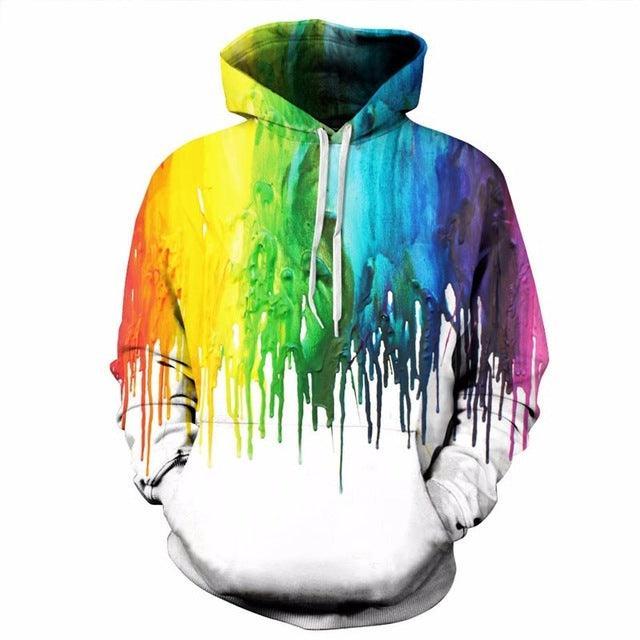 Splash Paint 3D Sweatshirt Hoodie Pullover-My 3D Hoodie