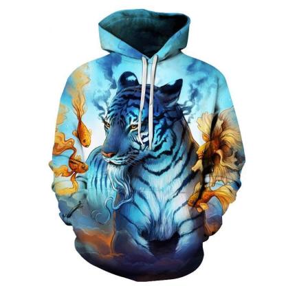Dream Tiger 3D Sweatshirt Hoodie Pullover-My 3D Hoodie