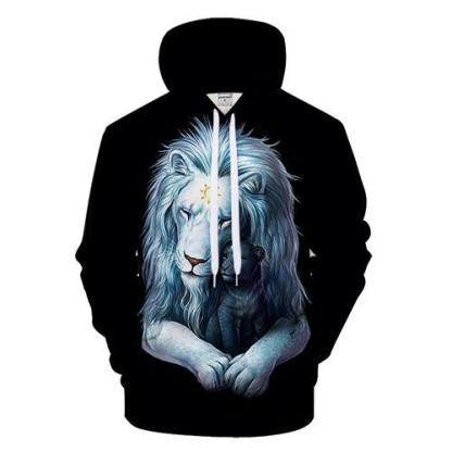 Child of Light Black Lion 3D Sweatshirt Hoodie Pullover-My 3D Hoodie