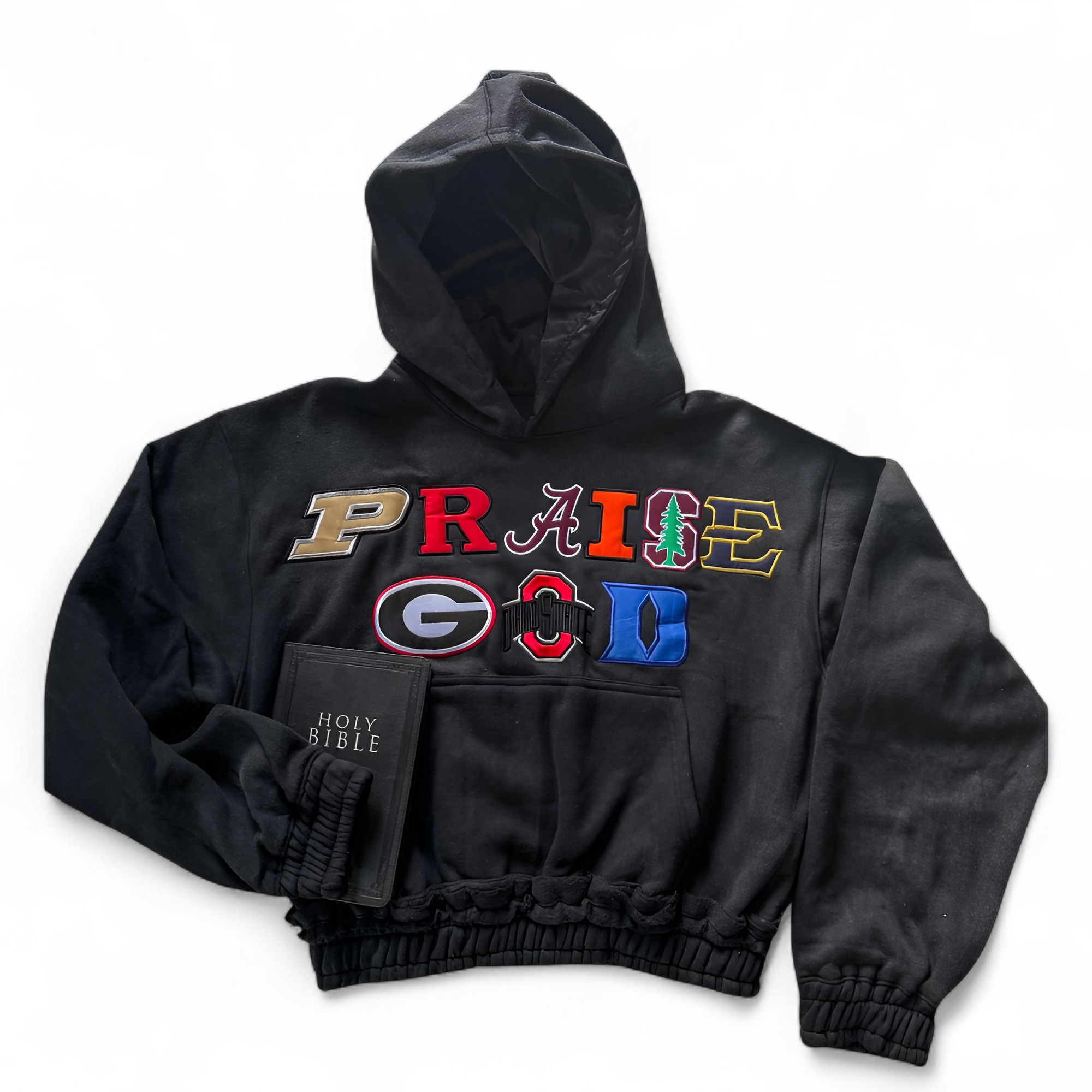 Praise God Graphic Themed Hoodie 