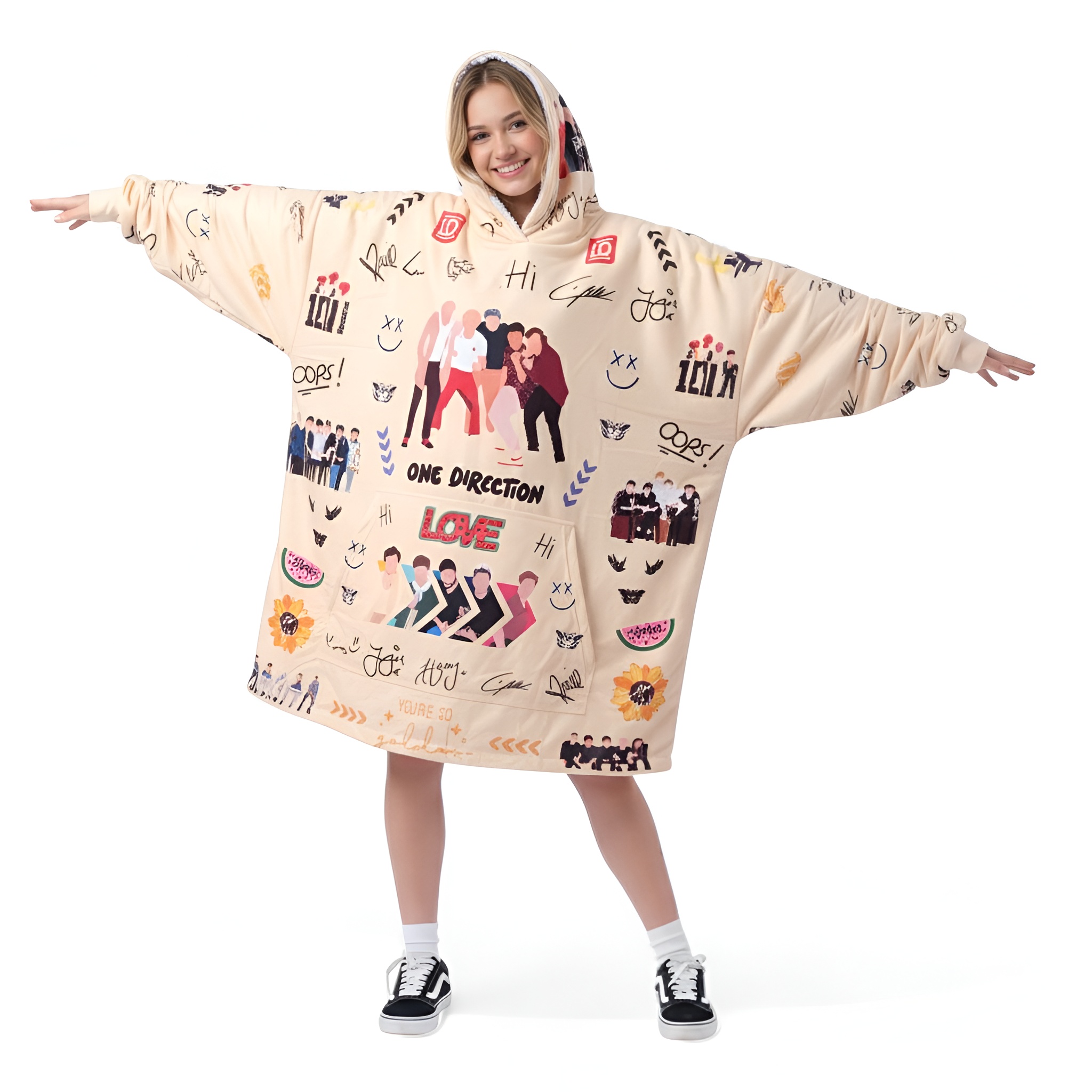 Warm Hooded Oversized Blanket Hoodie