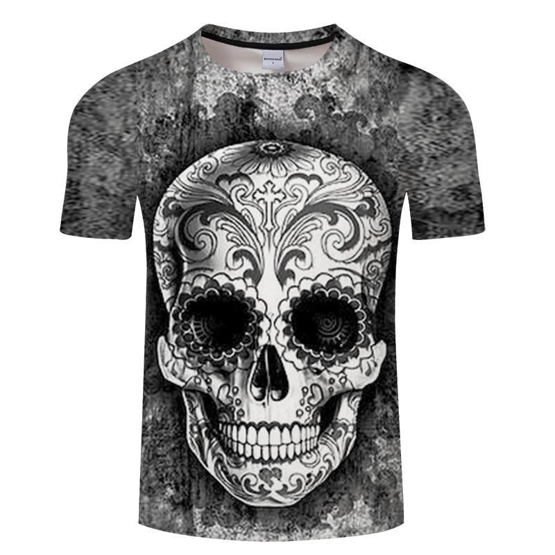 Tribal Skull T-shirt-My 3D Hoodie