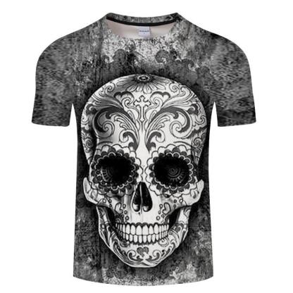 Tribal Skull T-shirt-My 3D Hoodie