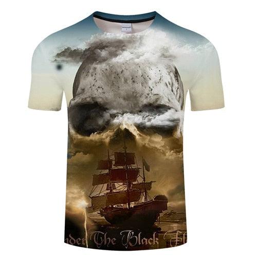 Pirate Ship T-shirt-My 3D Hoodie