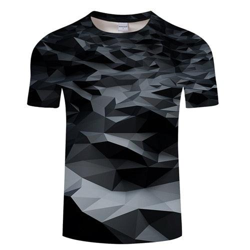 Black Abstract T-shirt-My 3D Hoodie