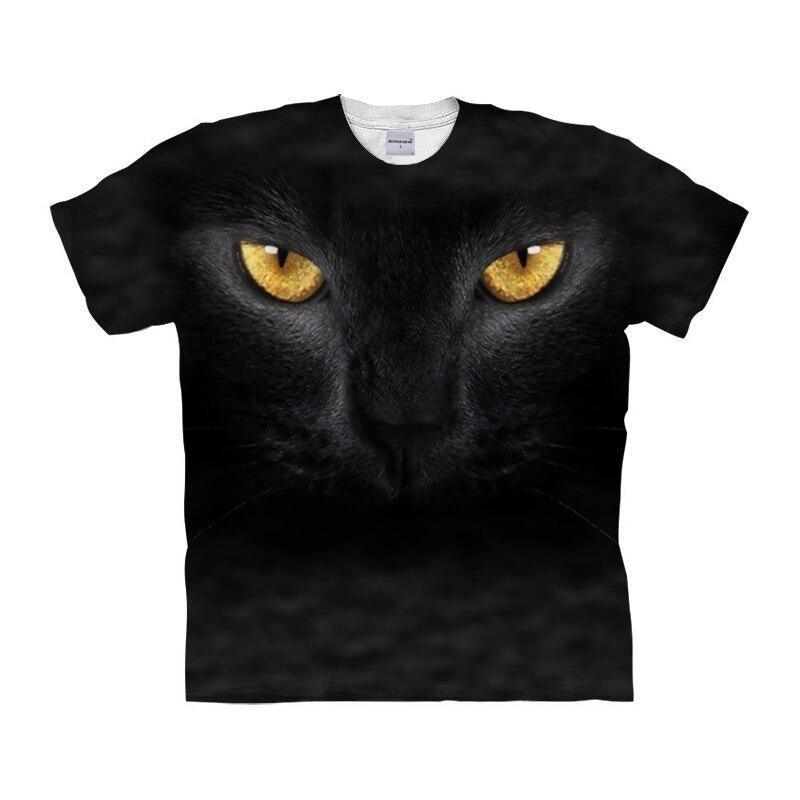 Black Cat T-shirt-My 3D Hoodie