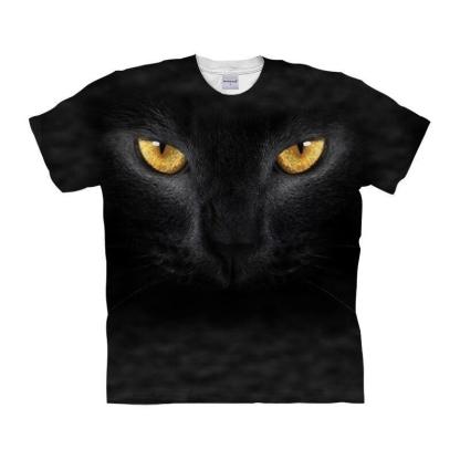 Black Cat T-shirt-My 3D Hoodie