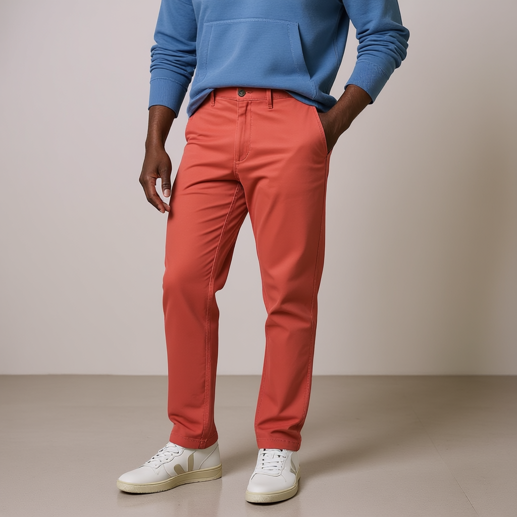 Men’s Athletic Fit Casual Stretch Chino Pants