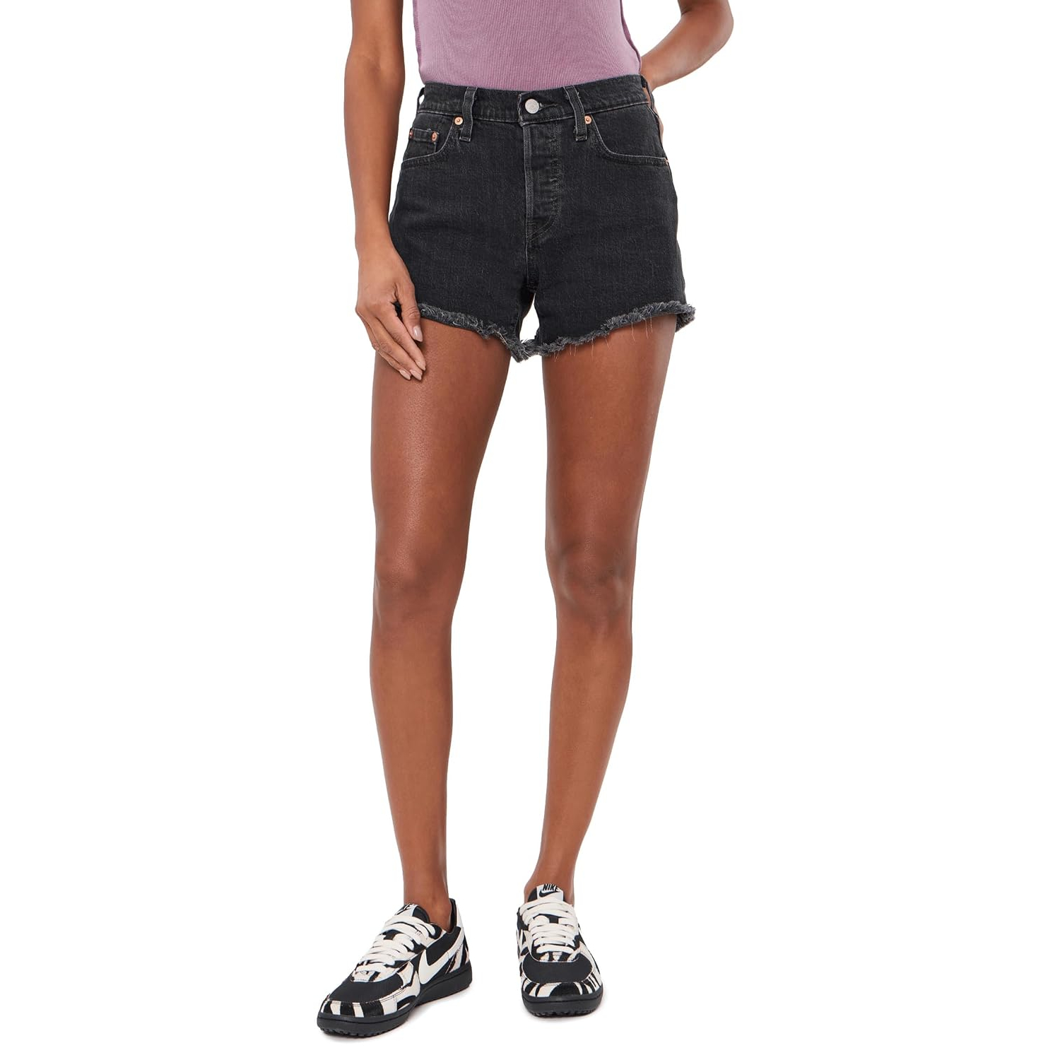 High Rise Denim Shorts For Women