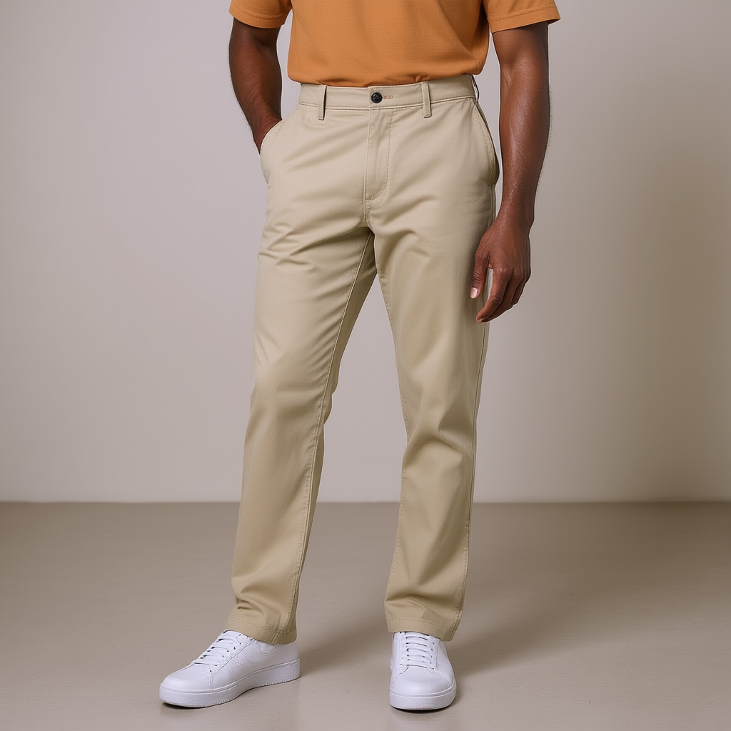 Men’s Athletic Fit Casual Stretch Chino Pants