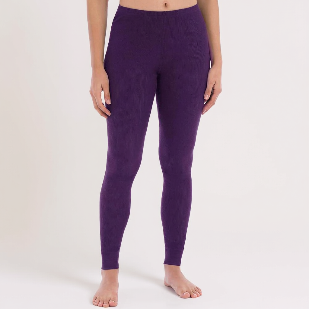 Women Micro Waffle Thermal Leggings