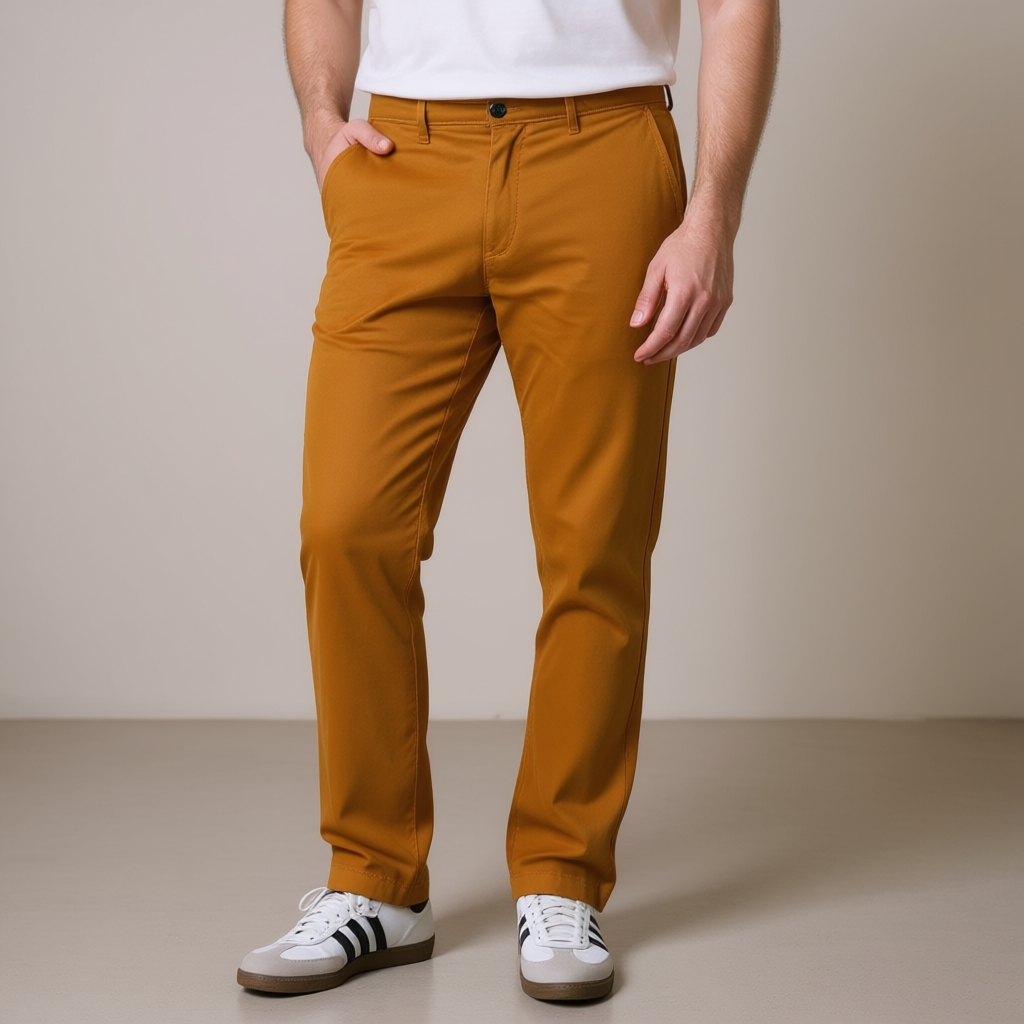 Men’s Athletic Fit Casual Stretch Chino Pants