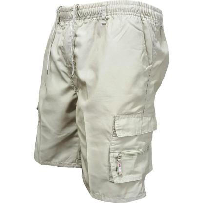 Multi Pocket Cargo Shorts With Drawstring