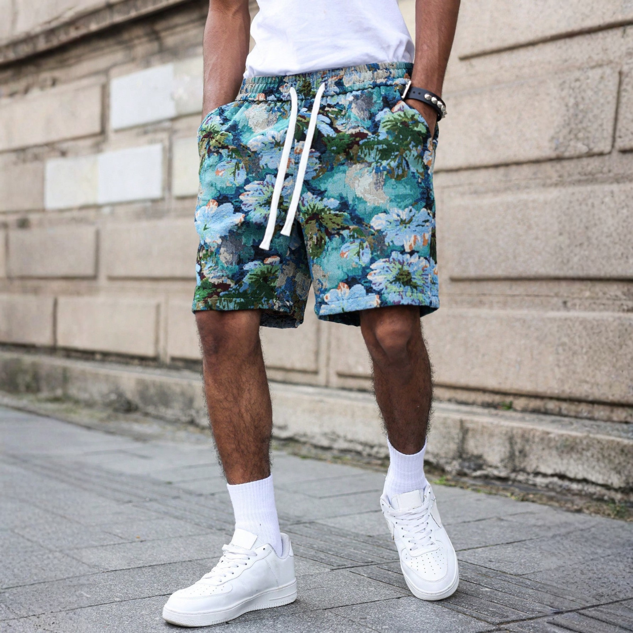 Casual Geometric Printed Shorts For Men