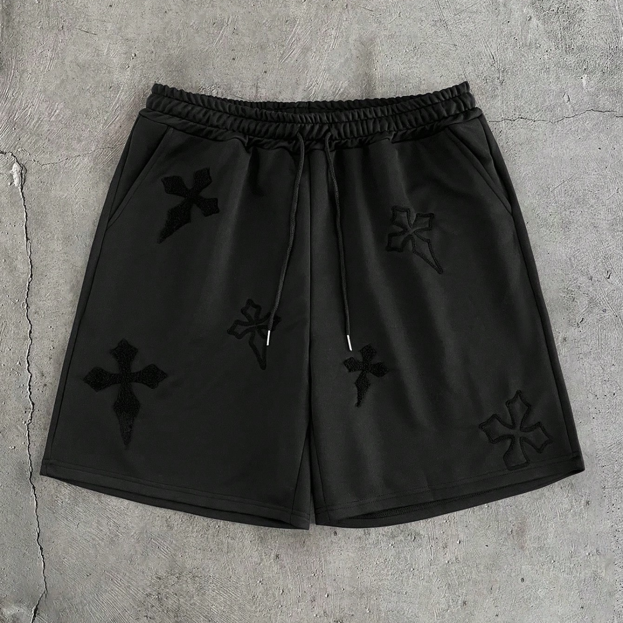 Casual And Embroidery Drawstring Shorts For Men