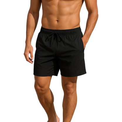Mens Fast Drying Swim Trunks With Elastic Band
