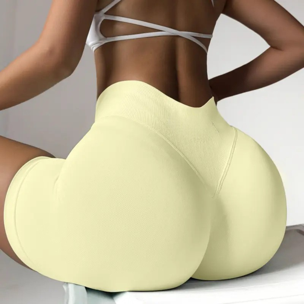 High Rise Shaping Athletic Workout Shorts For Women