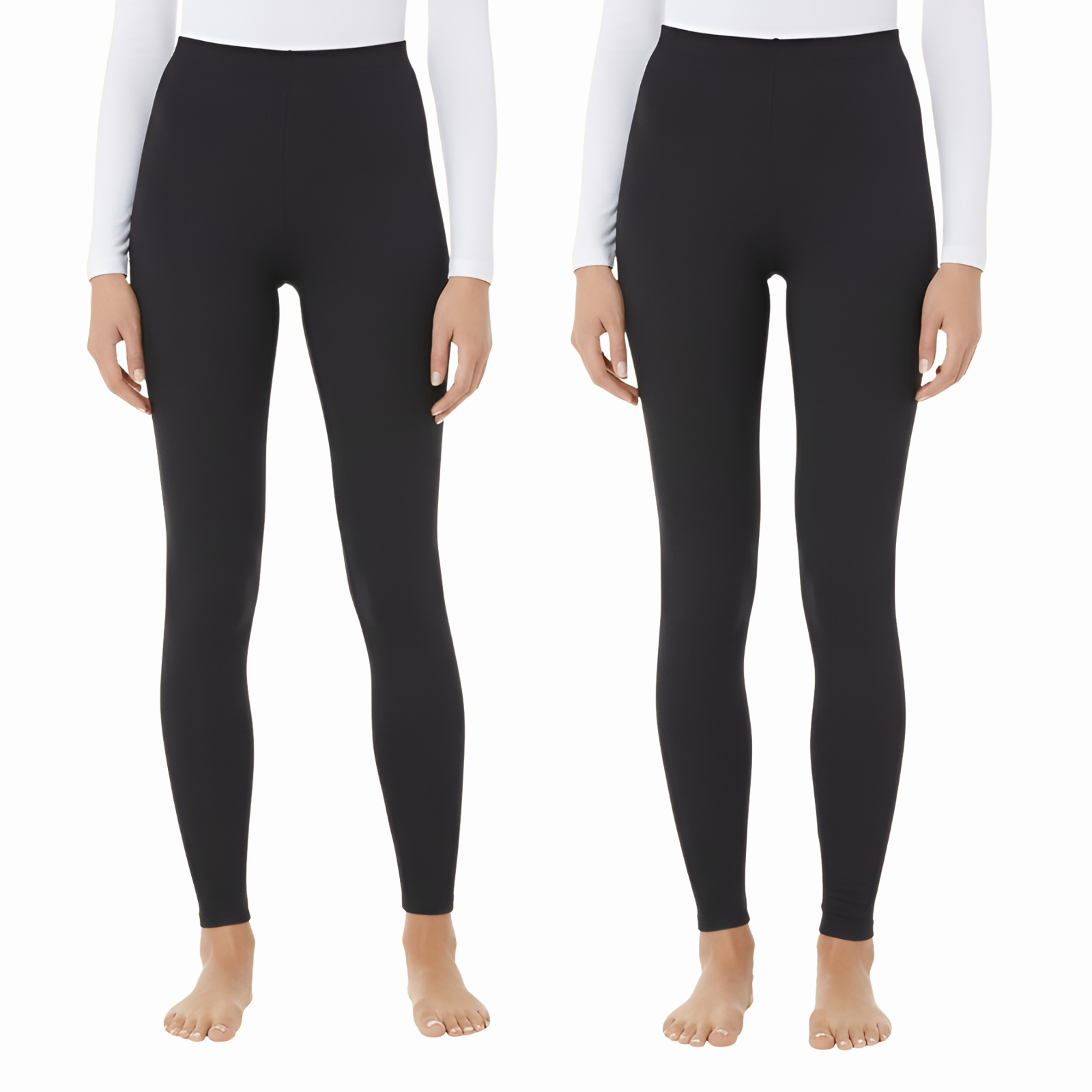 Pack of 2 Women Performance Ultra Light Thermal Baselayer Legging Pant