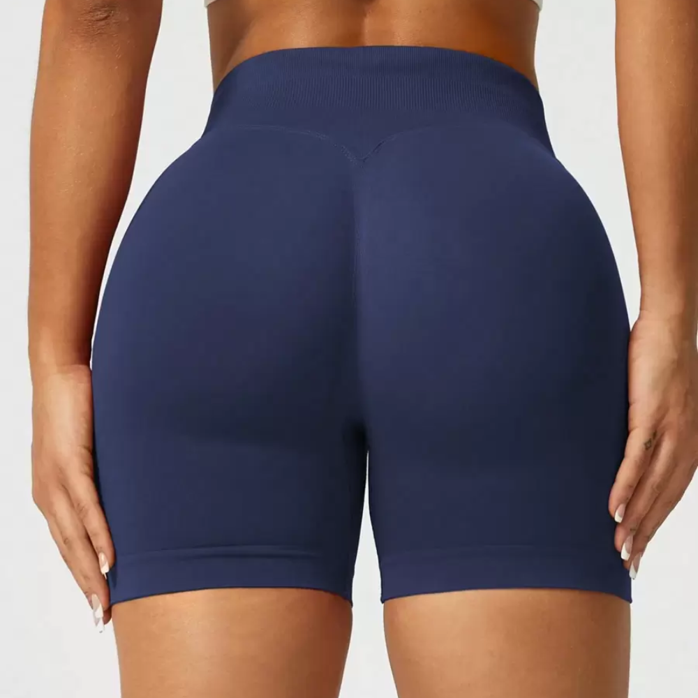 Pack Of 1 Solid Color Fitted Workout Shorts For Women