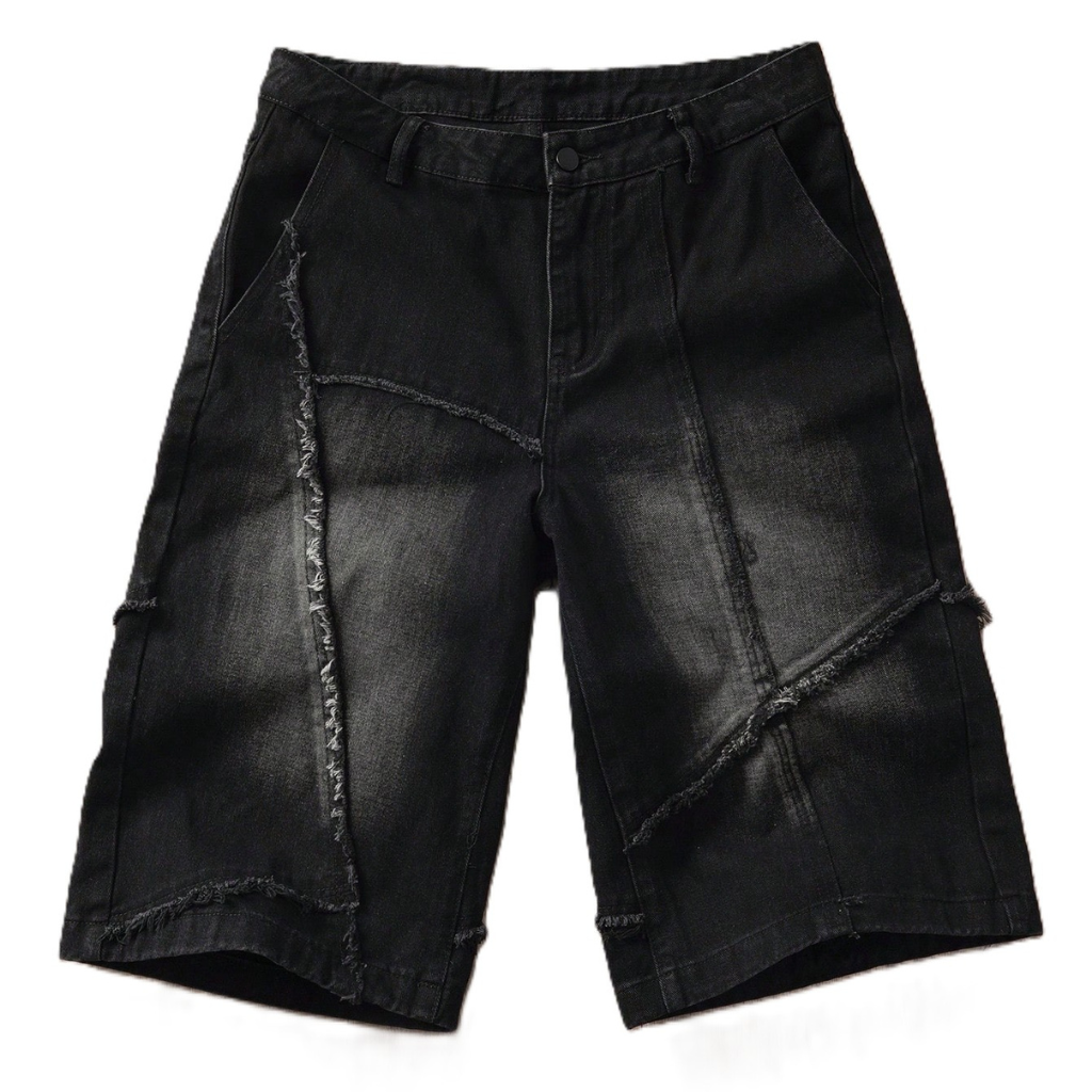 Casual And Camouflage Print Denim Cargo Shorts