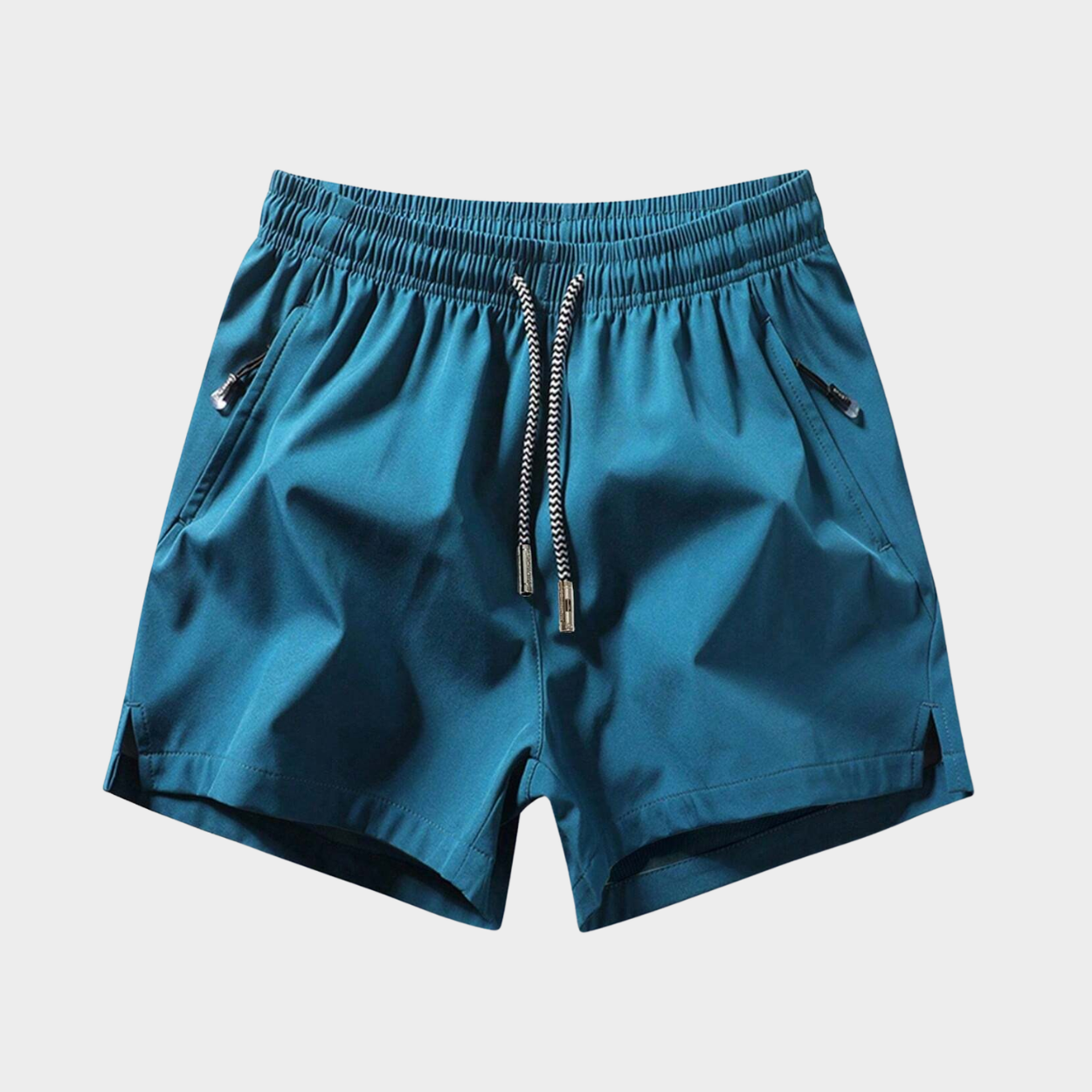 Comfortable Sports Shorts With Zipper Pocket