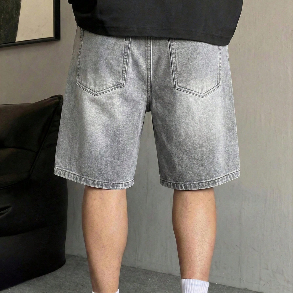 Casual Streetwear Ripped Denim Shorts