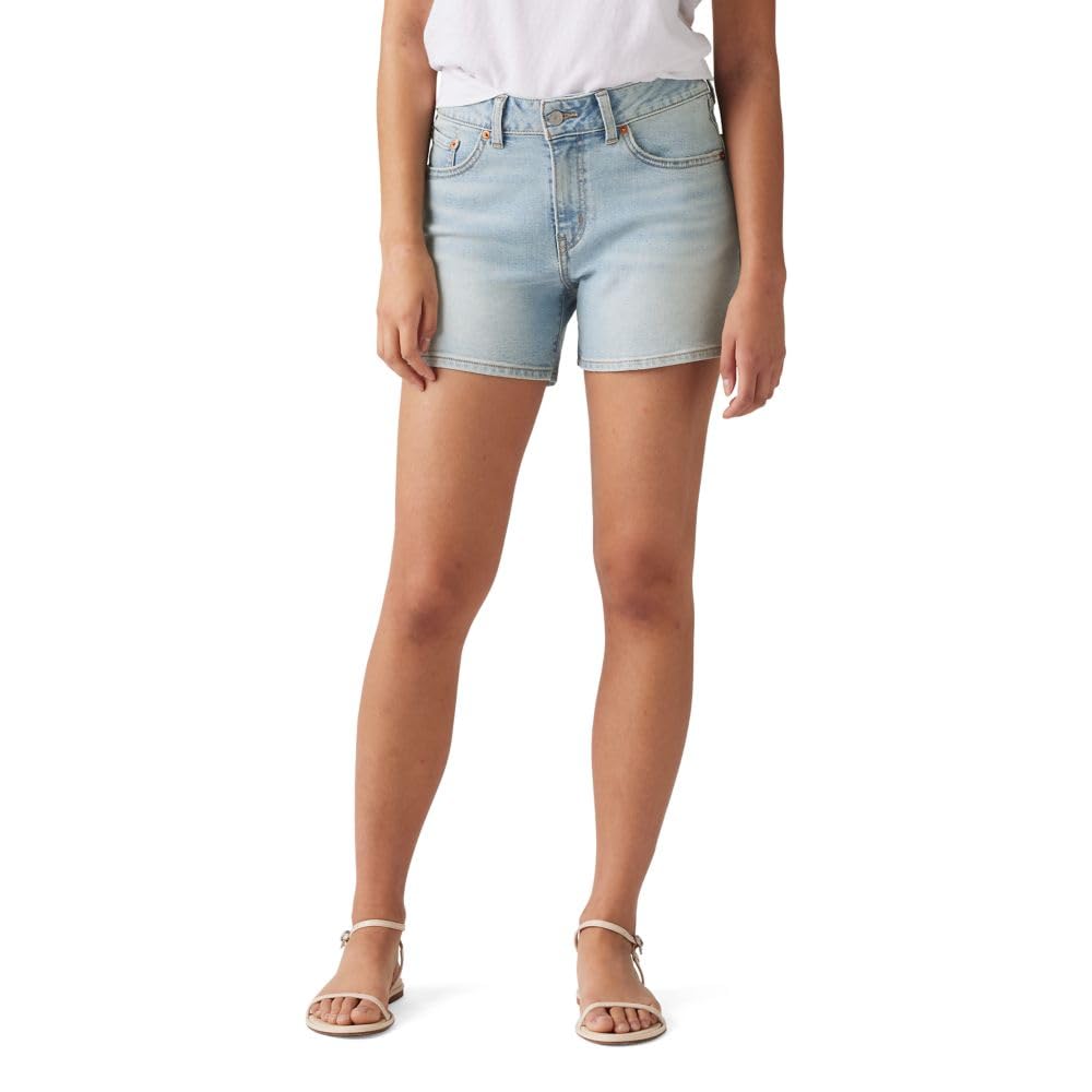 Zipper Closure A Line Shorts For Women