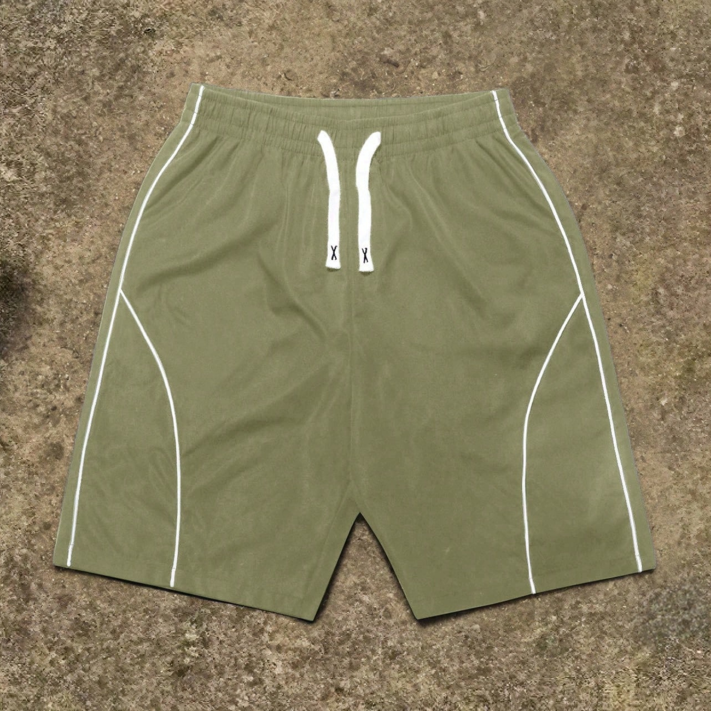 Casual And Striped Beach Bermuda Style Shorts For Men