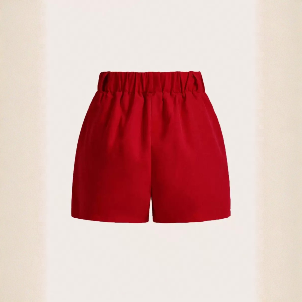 Casual And Versatile Solid Color Shorts For Women