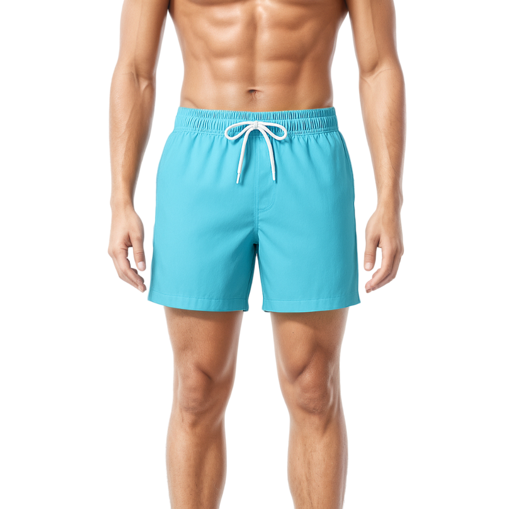 Mens Fast Drying Swim Trunks With Elastic Band