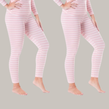 Pack Of 2 Women Printed Insulated Thermal Leggings For Skiing