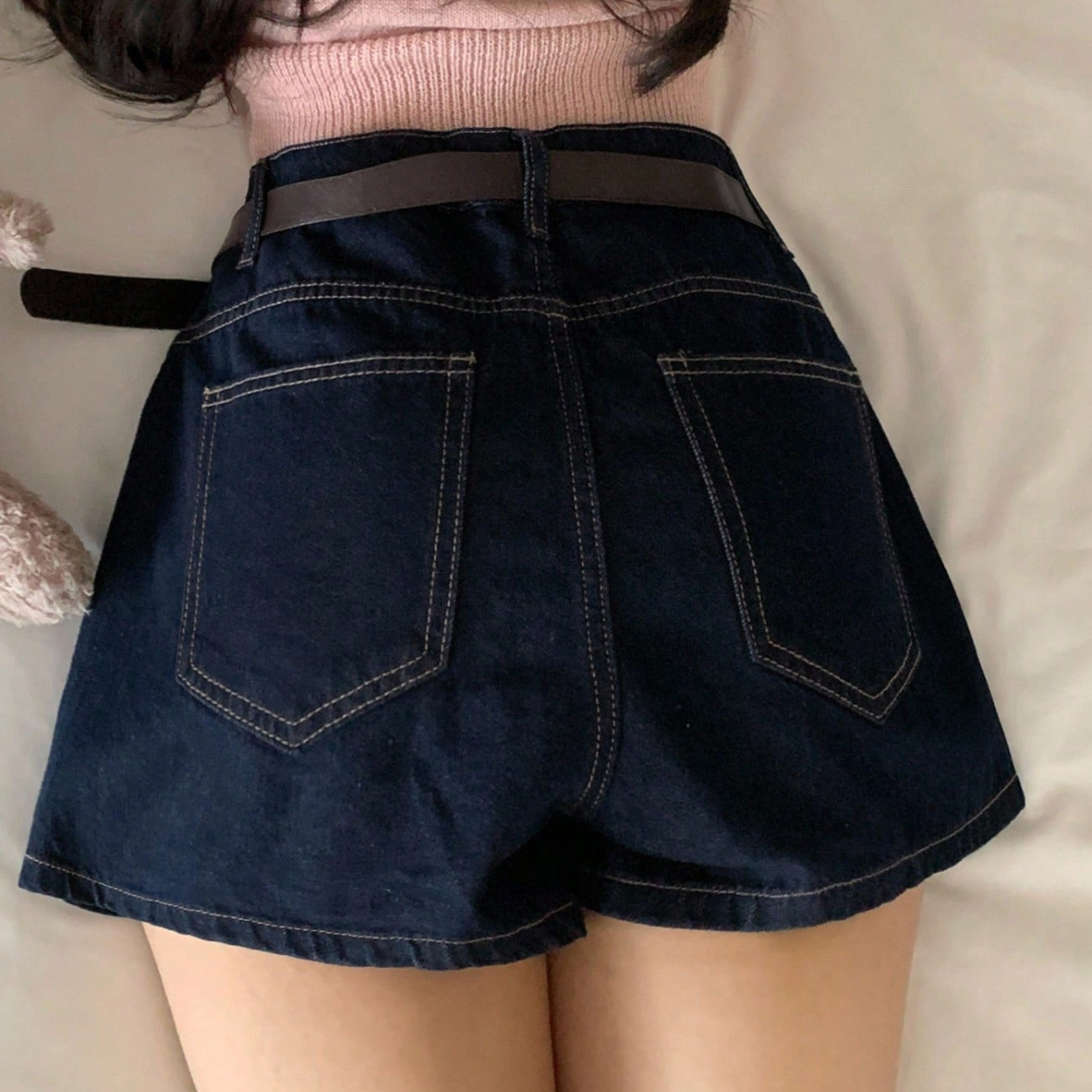 Casual Street Style Denim Shorts For Women