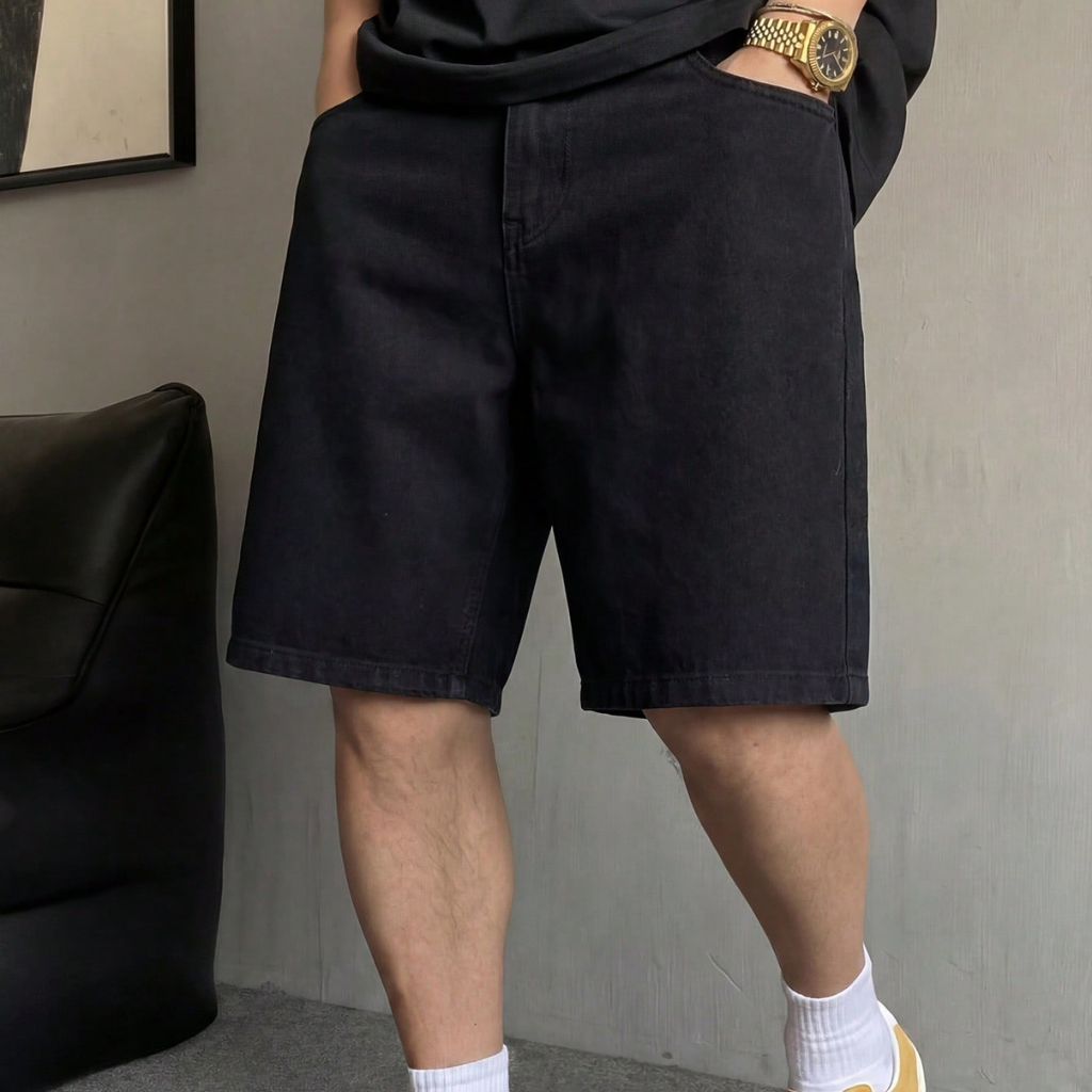 Casual Streetwear Ripped Denim Shorts
