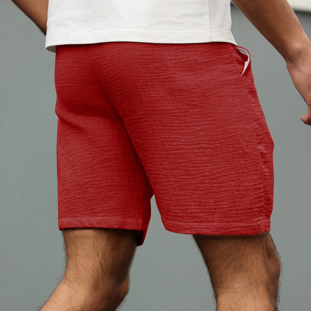 Loose And Casual Drawstring Shorts
