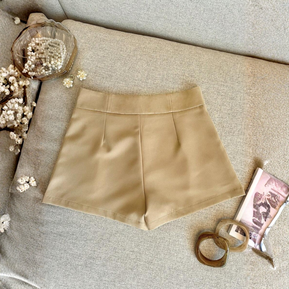 Solid And Color Casual Shorts Fashionable For Women