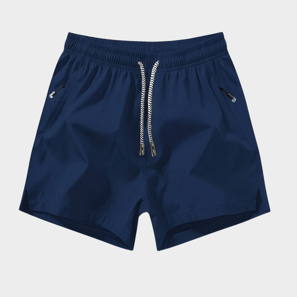 Comfortable Sports Shorts With Zipper Pocket