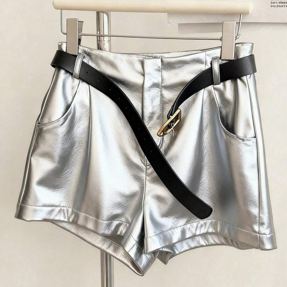 Summer Fashion Solid Color Shorts For Women