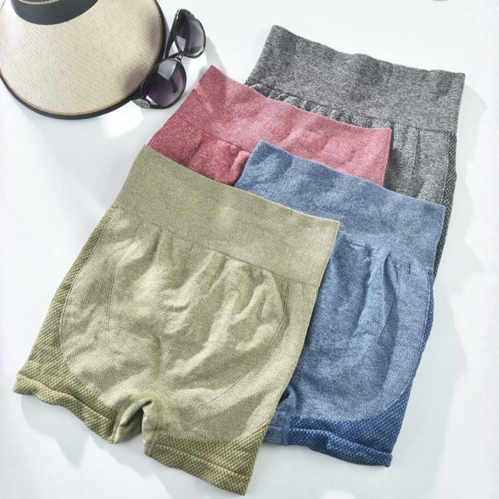Pack Of 4 Butt Lifting High Yoga Shorts For Women