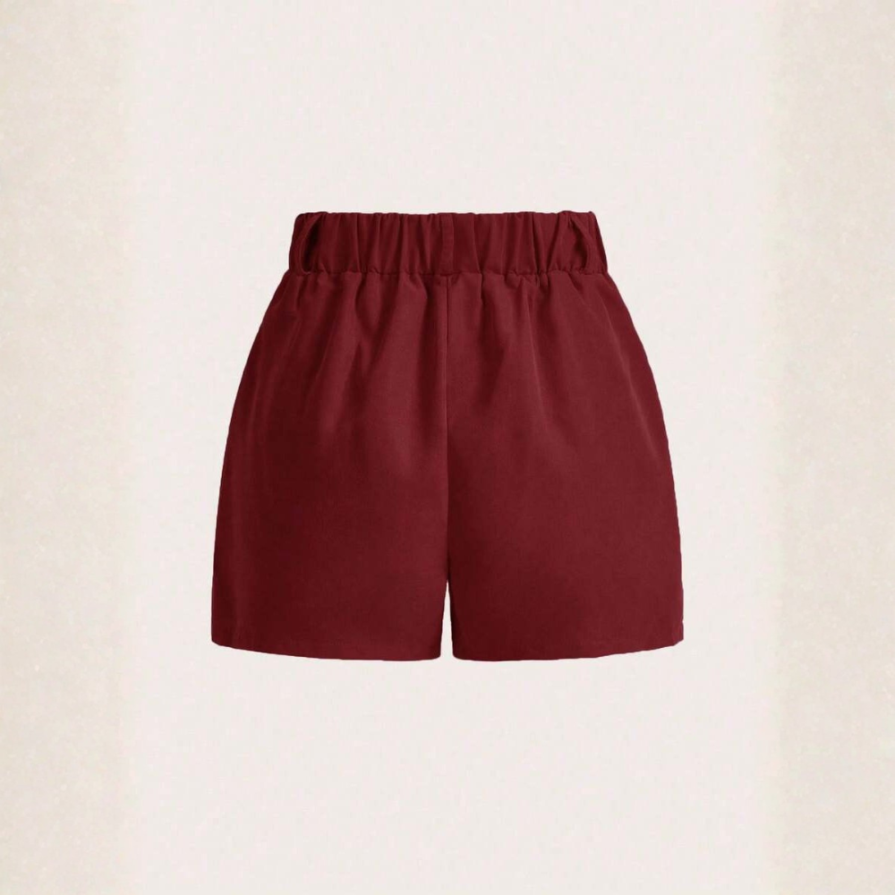 Casual And Versatile Solid Color Shorts For Women