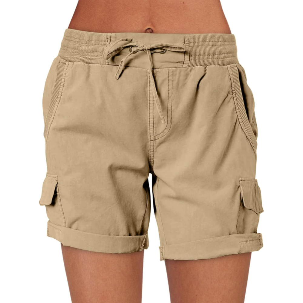 Cargo Shorts with Drawstring Six Pockets  Functional Stylish