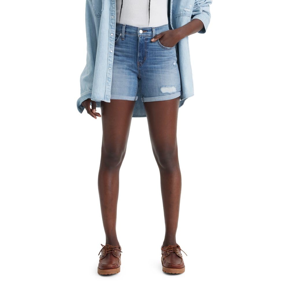 Slim Fit Denim Shorts For Women