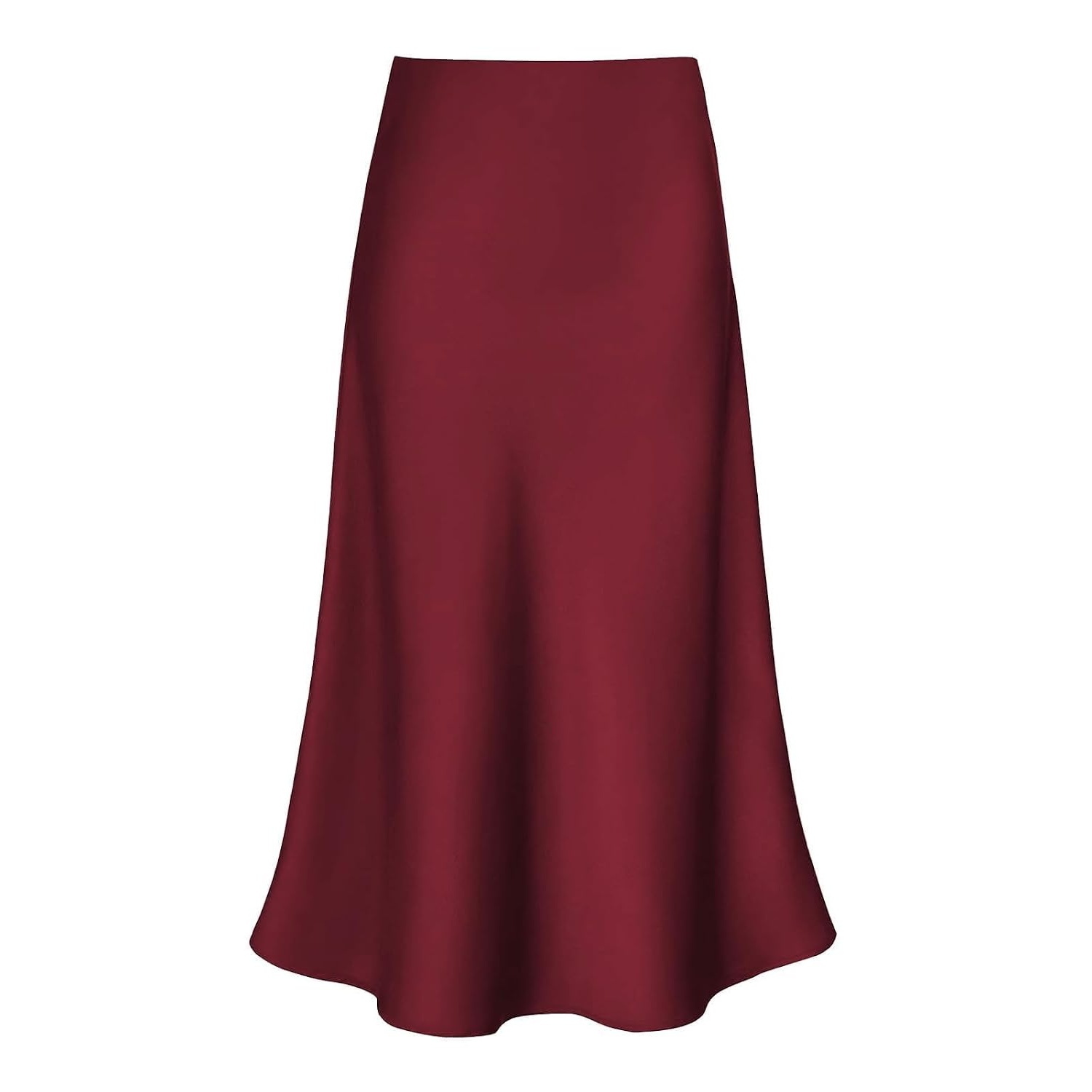 Spring Summer Elastic High Waisted A Line Skirt For Women