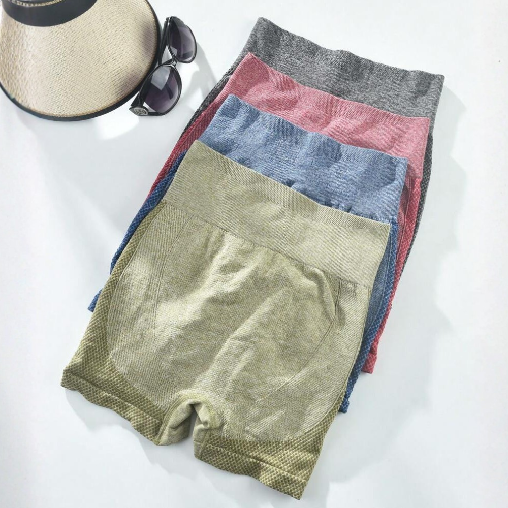 Pack Of 4 Butt Lifting High Yoga Shorts For Women