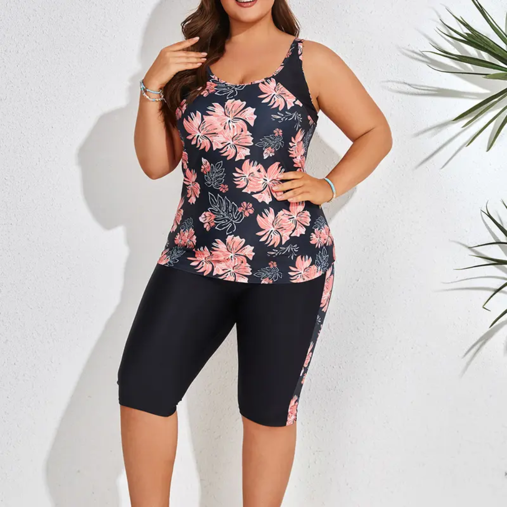 Plus Size Tankini Swimwear Set