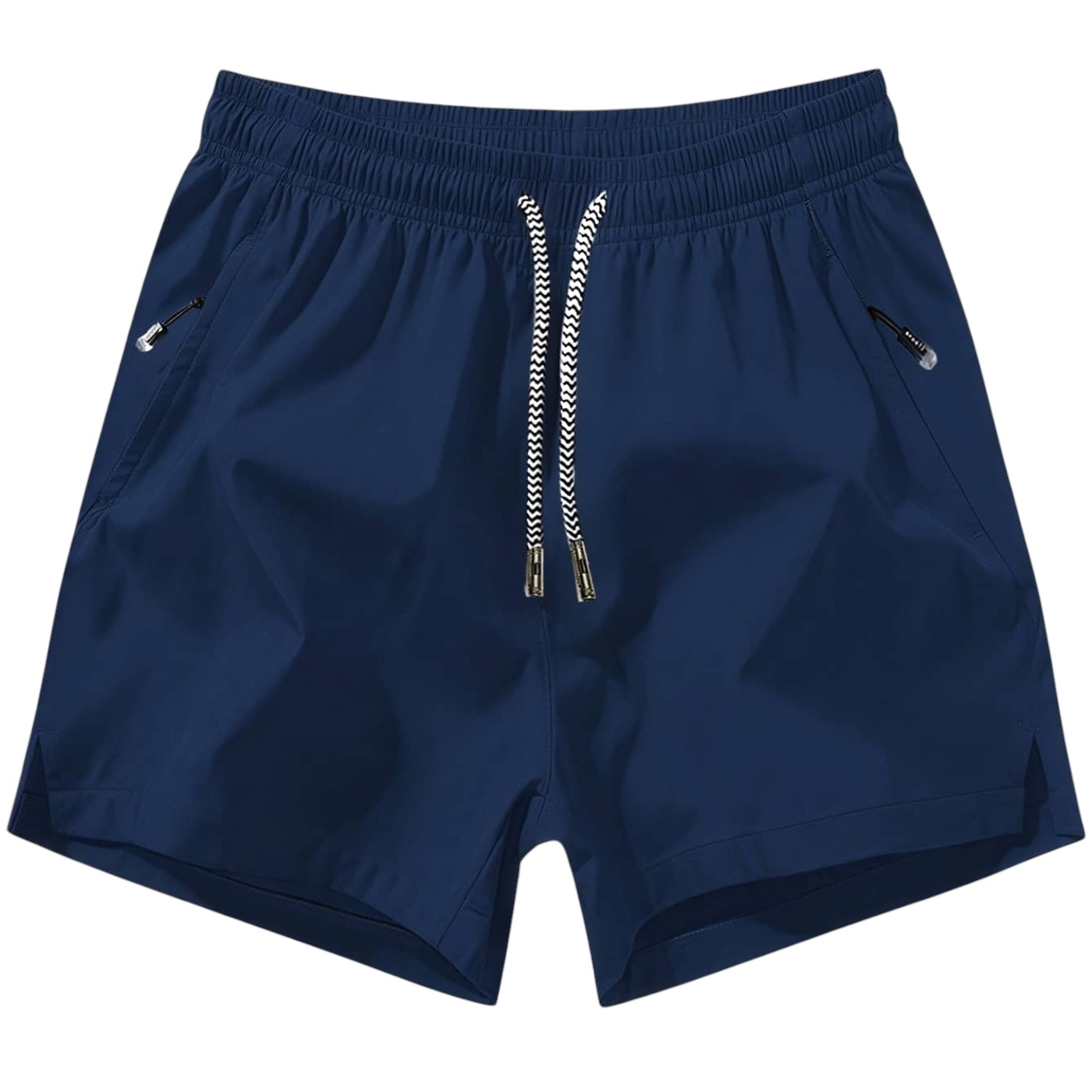  Zipper Pockets Drawstring Sports Shorts for Men