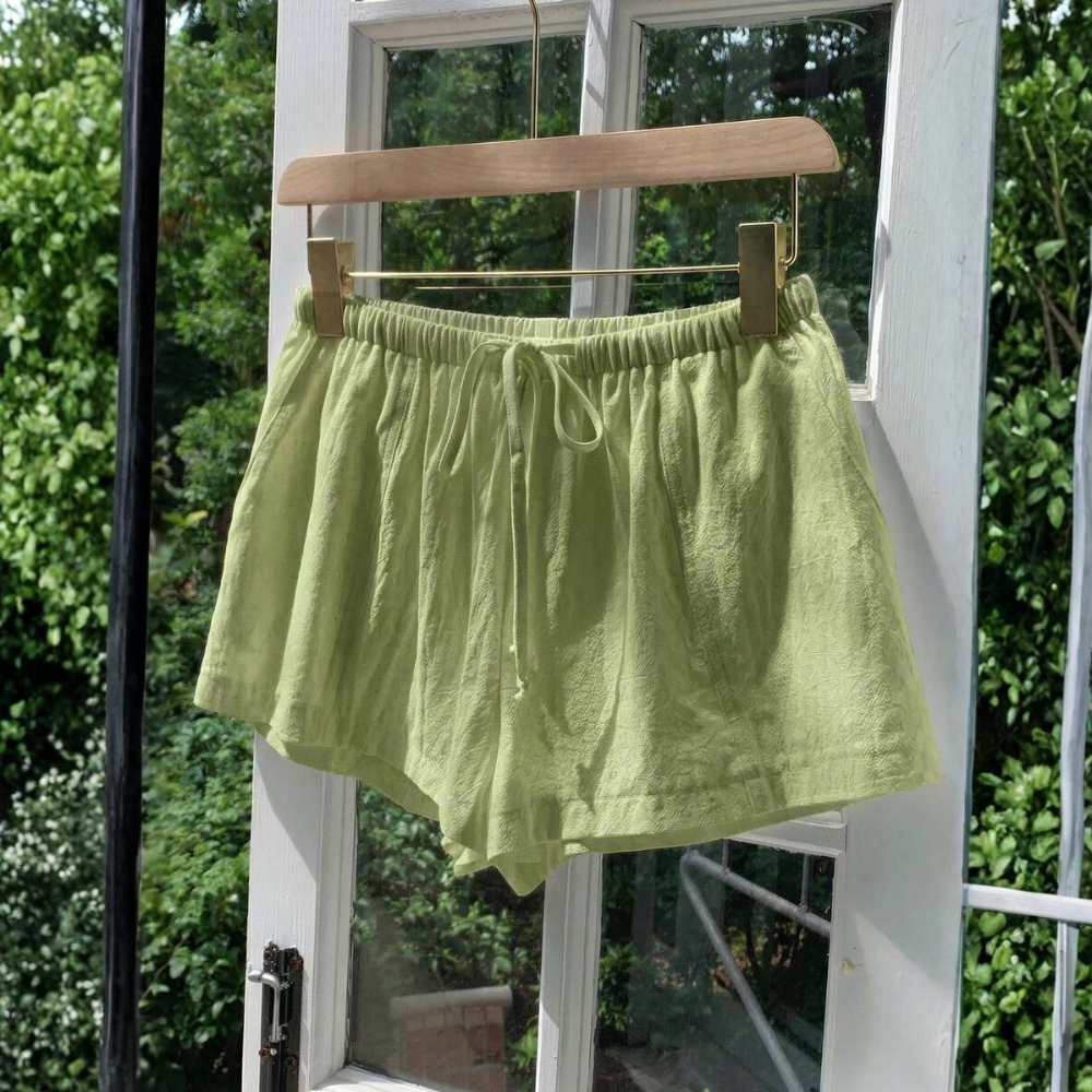Casual And Loose Drawstring Solid Color Shorts Everyday For Women